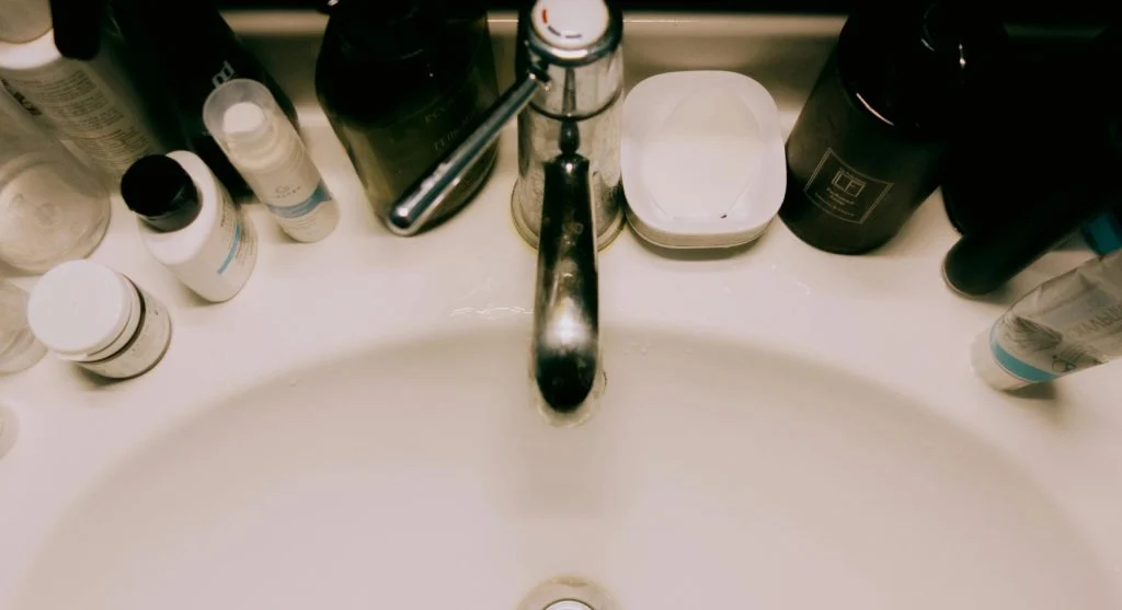 grooming basics arranged neatly