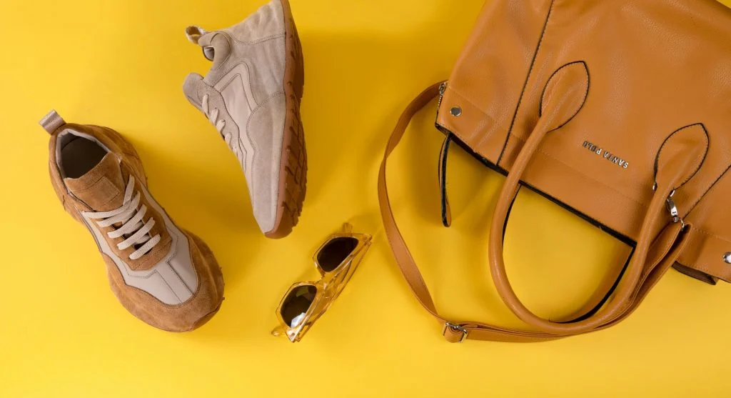 shoes with seasonal clothing mix