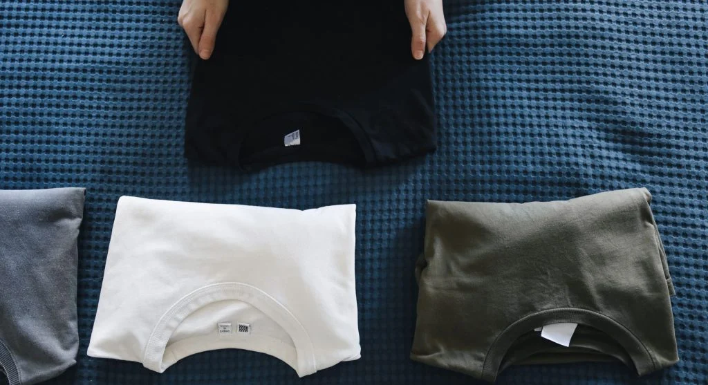 One reliable neckline shape repeated across several everyday outfits for better consistency