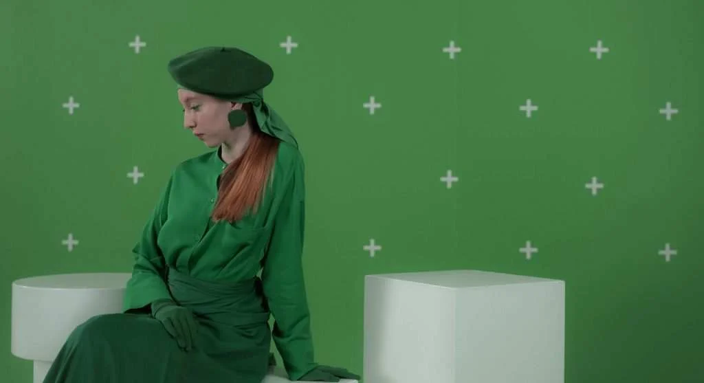 Gentle outfit echo shown through subtle repeated shape texture and color in daily outfits