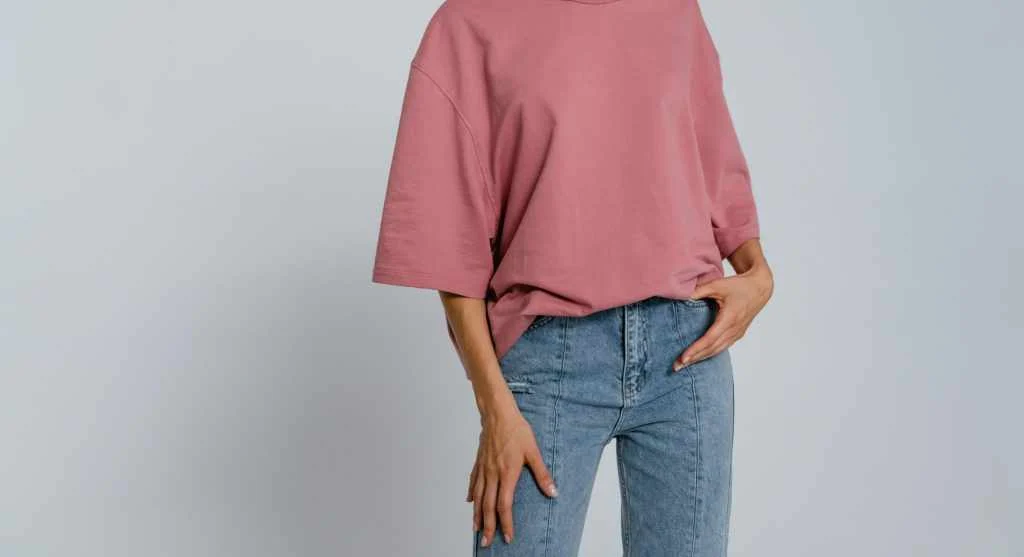 Clear mid-outfit shape compared with a less defined everyday outfit center